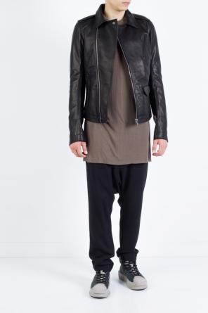 Leather jacket with epaulettes, zdjęcie 2 Leather jacket with epaulettes od Rick Owens